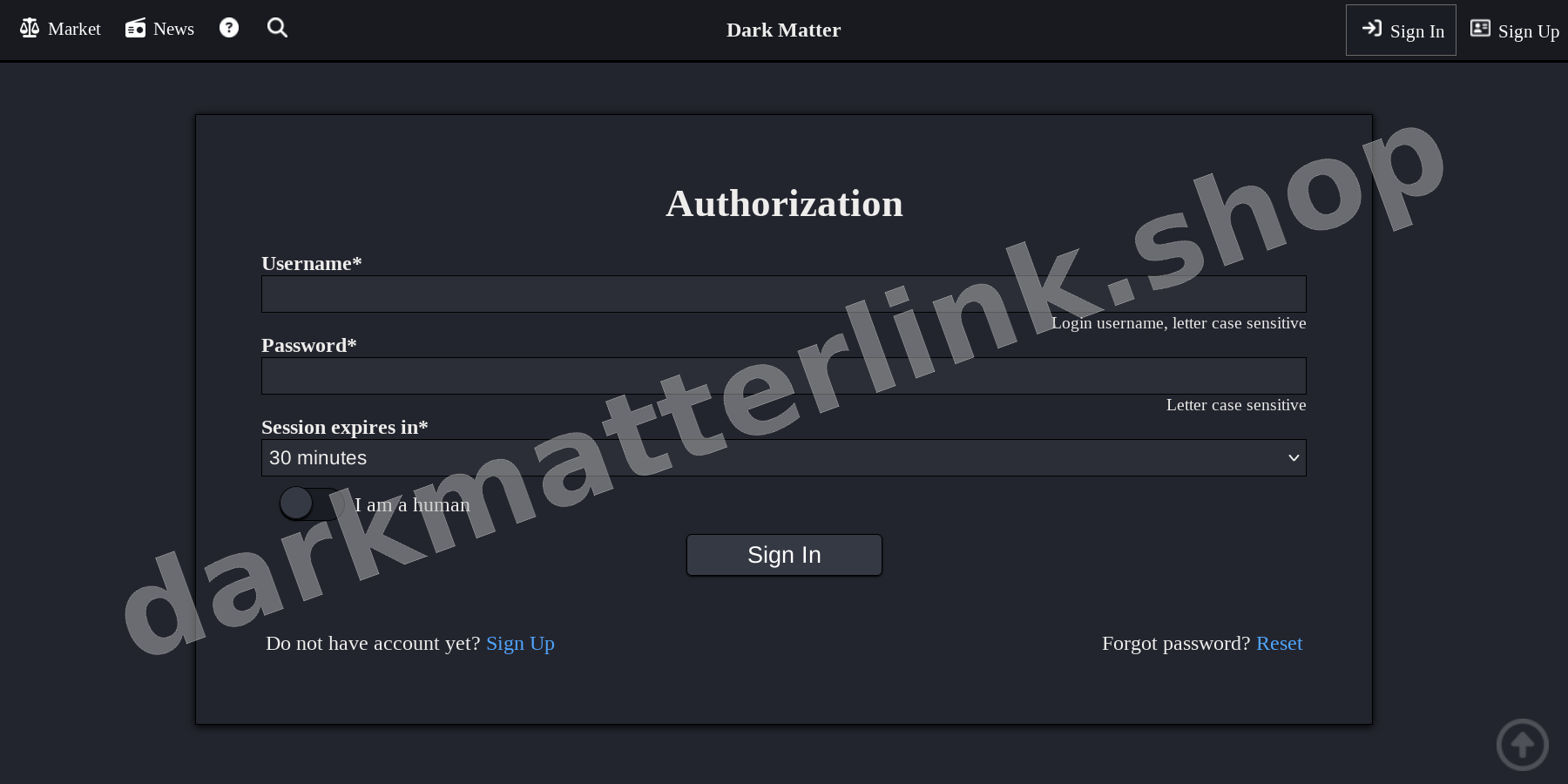 User Login Interface